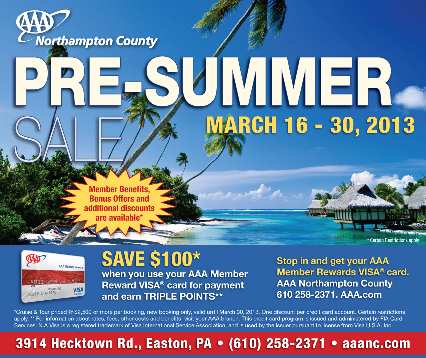 Pre-Summer Sale • March 16-30, 2013