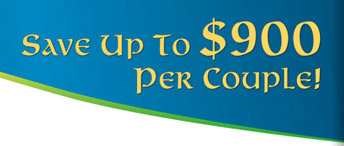 Save up to $900 per couple!